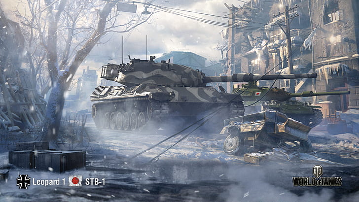 WoT, World of Tanks, Leopard 1, Wargaming, STB-1, HD тапет