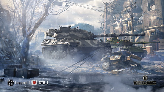WoT, World of Tanks, Leopard 1, Wargaming, STB-1, Sfondo HD HD wallpaper