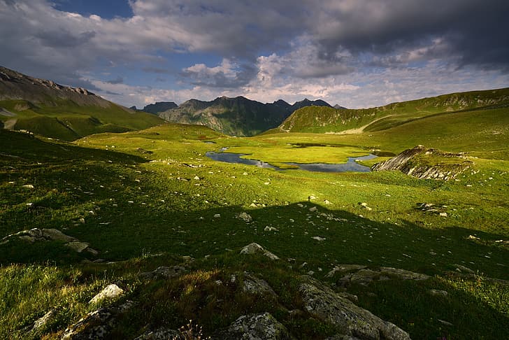 montagnes, Russie, Karachay-Cherkessia, photographe Maxim Evdokimov, Fond d'écran HD
