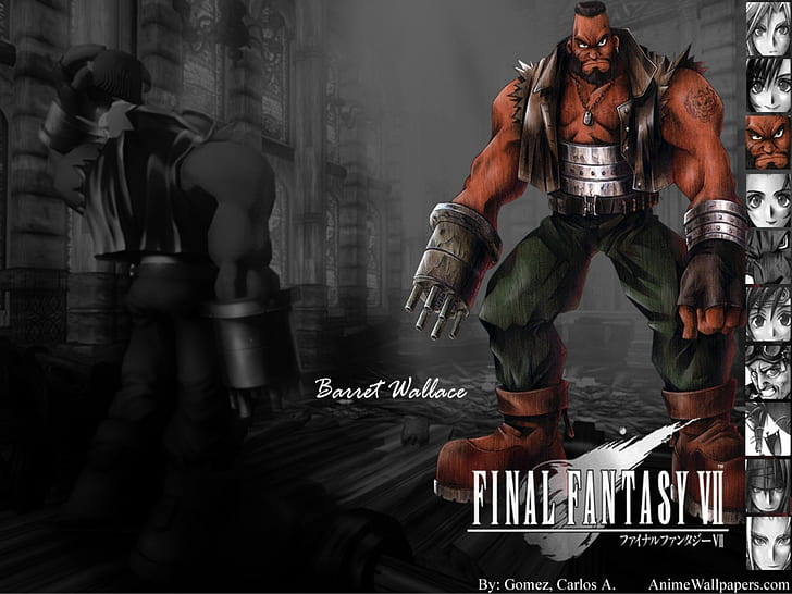 Barret Final Fantasy VII Final Fantasy VII Barret Video Games Final Fantasy HD Art ، بلاي ستيشن ، فاينل فانتسي السابع ، باريت، خلفية HD
