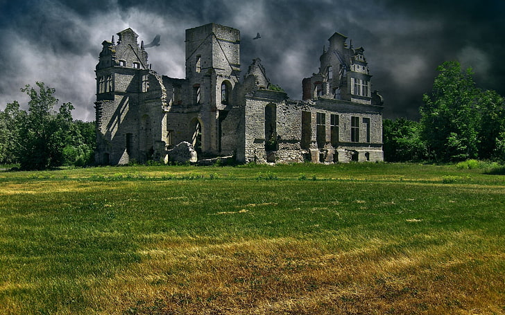 Gebäude, Burg, Ruine, HD-Hintergrundbild