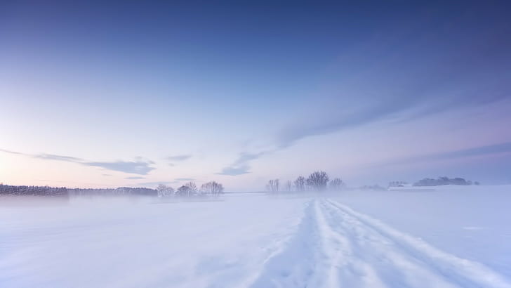snow landscape, HD wallpaper
