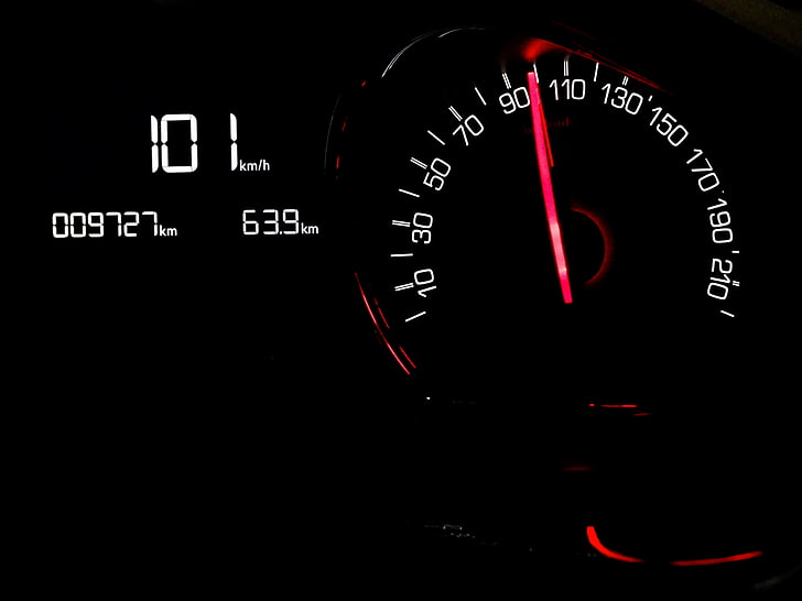 speedometer, arrow, speed, backlight, HD wallpaper