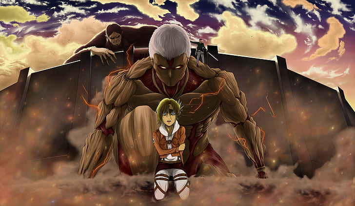 Anime, Attack On Titan, Titan Lapis Baja, Titan, Wallpaper HD