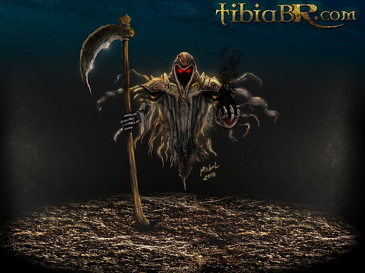 Tibia BR.com тапет за приложения за игра, Tibia, PC игри, RPG, създание, рисунка, HD тапет