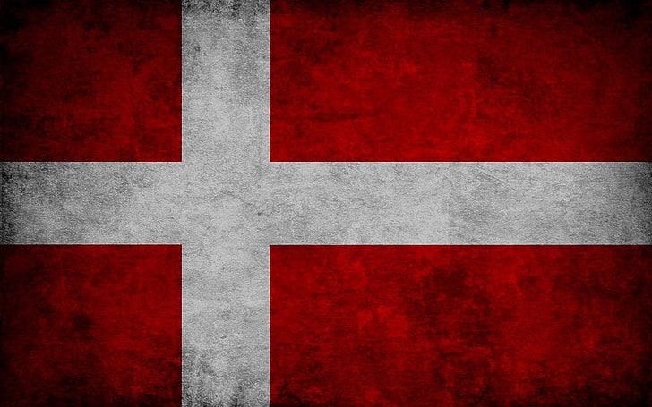 العلم ، الدول الاسكندنافية ، أوروبا ، الدنمارك، خلفية HD