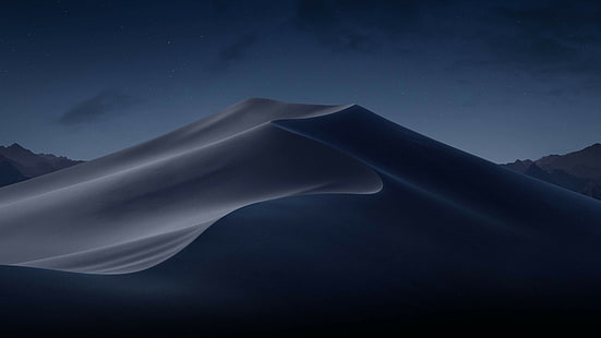 macOS Mojave, Night, Dunes, WWDC 2018, 4K, HD wallpaper HD wallpaper
