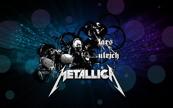 Metallica обои, Metallica, барабан, название, графика, шрифт, HD обои