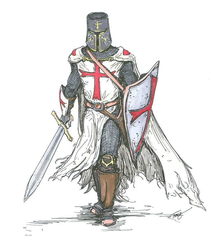 рицари кръстоносец средновековен тамплиер 1563x1788 Art Dress HD Art, рицари, кръстоносец, HD тапет, тапет за телефон