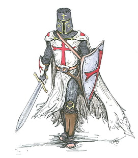 croisé chevalier templier médiéval 1563x1788 Art Dress HD Art, chevaliers, croisé, Fond d'écran HD HD wallpaper