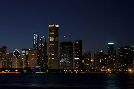 fotografia panoramiczna nowojorskiej wieży, chicago, chicago, panoramę Chicago, fotografia panoramiczna, Nowy Jork, wieża, trasa 66, noc, statyw, noc, miejski Skyline, drapacz chmur, pejzaż miejski, scena miejska, architektura, miasto, USA, słynne miejsce , Śródmieście Dzielnica, zbudowany Konstrukcja, budynek Zewnętrzny, Tapety HD HD wallpaper