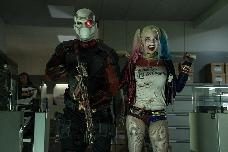 Selbstmordkommando Harley Quinn, Film, Selbstmordkommando, Deadshot, Harley Quinn, Margot Robbie, Will Smith, HD-Hintergrundbild