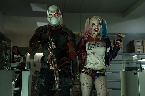Suicide Squad Harley Quinn, Movie, Suicide Squad, Deadshot, Harley Quinn, Margot Robbie, Will Smith, HD wallpaper HD wallpaper