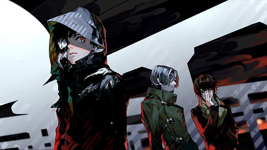 Gemälde von Mann Anime Cover, Tokyo Ghoul, Kaneki Ken, Anime, HD-Hintergrundbild HD wallpaper