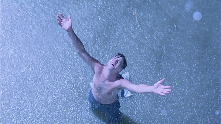 Shawshank Erlösung, Tim Robbins, Andy Dufresne, Regen, dom, HD-Hintergrundbild