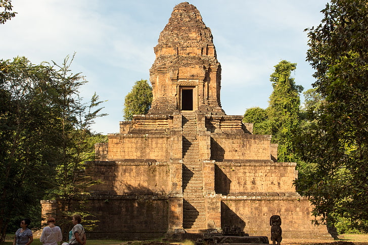 Camboja, angkor, angkor wat, ruínas, templo, hinduísmo, HD papel de parede