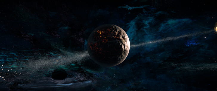 przestrzeń, Andromeda, Mass Effect, planeta, Tapety HD
