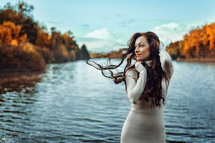 model, Georgy Chernyadyev, women outdoors, women, HD wallpaper