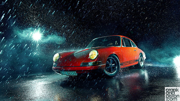 Porsche 912, orange porsche carrera, porsche, cars, HD wallpaper