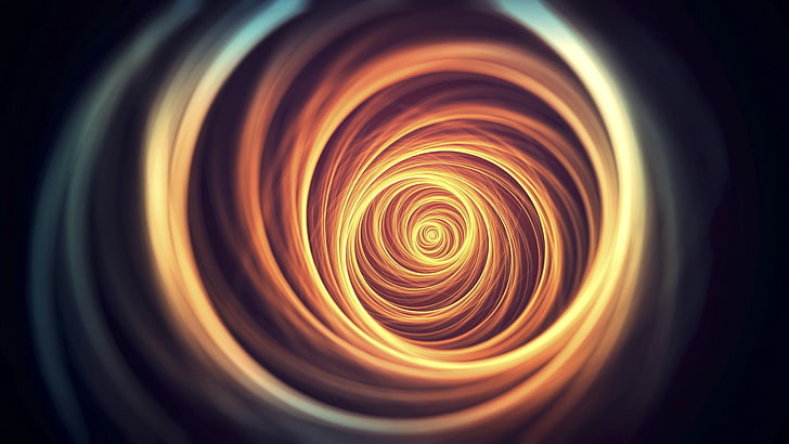 Abstract whirlpool-Windows 10 Wallpaper, ilustración en espiral, Fondo de pantalla HD