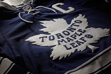  Hockey, Toronto Maple Leafs, Emblem, Logo, NHL, HD wallpaper HD wallpaper