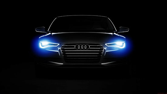 Audi Headlights Black HD, รถยนต์, สีดำ, ออดี้, ไฟหน้า, วอลล์เปเปอร์ HD HD wallpaper