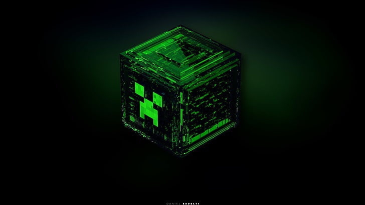 Minecraft, creeper, grön, malm, HD tapet