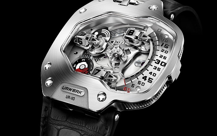 URWERK Chesy-Fashion watches brand advertising Wal.., silver machine part, HD wallpaper