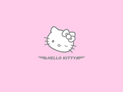 Hallo Kitty Logo, Anime, Hallo Kitty, HD-Hintergrundbild HD wallpaper