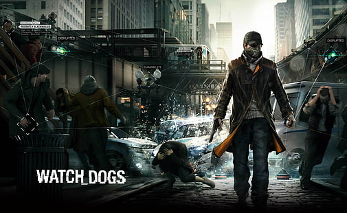 Watch Dogs HD, Watch Dogs Vektorgrafik, Spiele, WATCH_DOGS, PC-Spiele, Watch Dogs, PS3, Xbox, Next Gen., HD-Hintergrundbild HD wallpaper