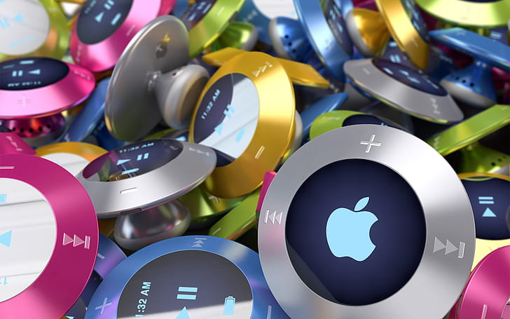 Apple iPod Air Concept, gadgets, electronics, device, apple logo, logo apple, HD wallpaper