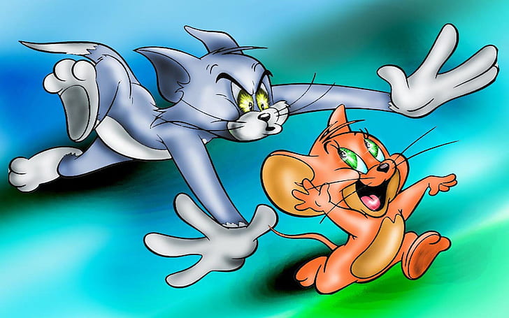 Puss Tom and Mouse Jerry Picture Desktop Hd Wallpaper For Mobile Phones Tablet And Pc 1920×1200、 HDデスクトップの壁紙
