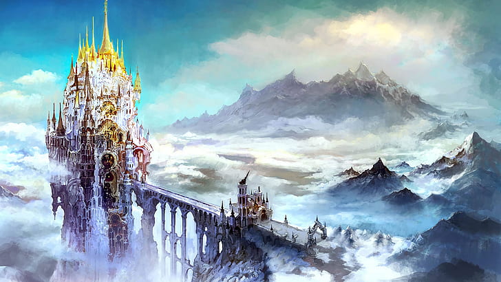 Final Fantasy XIV: A Realm Reborn, Final Fantasy XIV, фентъзи изкуство, дигитално изкуство, игри на изкуството, Art Art Art, видео игри, HD тапет