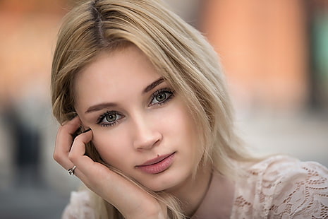 Włodzimierz Szymański, лицо, портрет, женщина, модель, 500px, блондинка, HD обои HD wallpaper