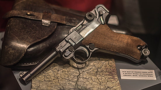 ปืนพกสีเทาปืนอาวุธซองหนัง P08 Luger, วอลล์เปเปอร์ HD HD wallpaper