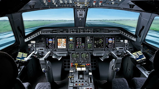 самолет, авиалайнер, самолет, embraer, интерьер, реактивный, транспорт, HD обои HD wallpaper