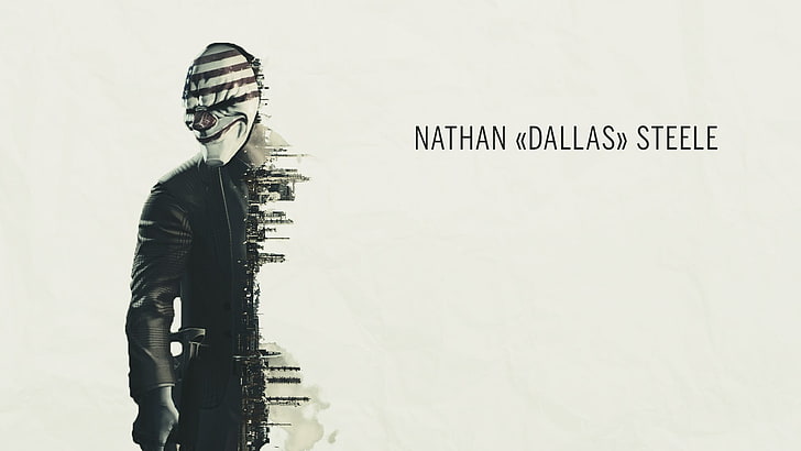 Nathan Dallas Steele, jeux vidéo, Payday 2, Payday: The Heist, Dallas, True Detective, Fond d'écran HD