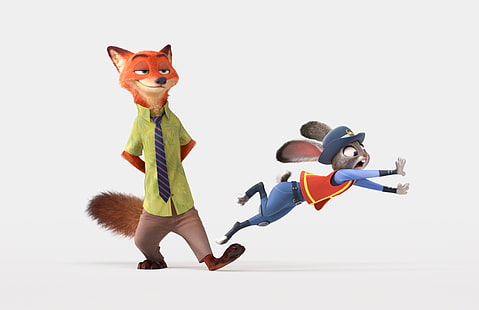 Best Animation Movies of 2016, cartoon, Zootopia, HD wallpaper HD wallpaper