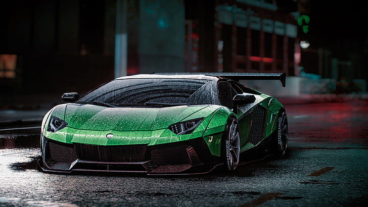 Lamborghini, NFS, Aventador, Electronic Arts, Need For Speed, Liberty Walk, Need For Speed ​​2015, game art, HD tapet