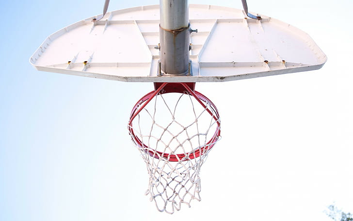 баскетбольное кольцо, баскетбольные фоны, сетка, скачать 3840x2400 баскетбольное кольцо, HD обои