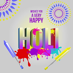 колорит, цвета, фестиваль, индус, холи, индия, весна, HD обои HD wallpaper