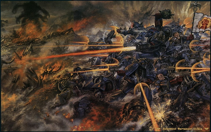 wallpaper permainan digital perang, Warhammer, Warhammer 40k, Wallpaper HD