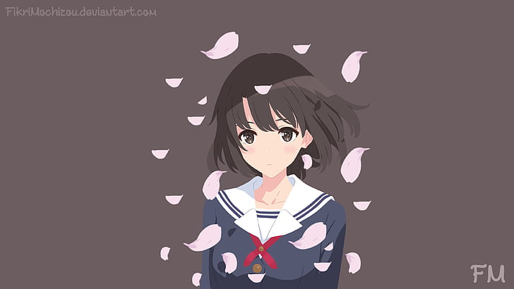 Anime, Saekano: Cara Meningkatkan Pacar yang Membosankan, Megumi Katō, Wallpaper HD