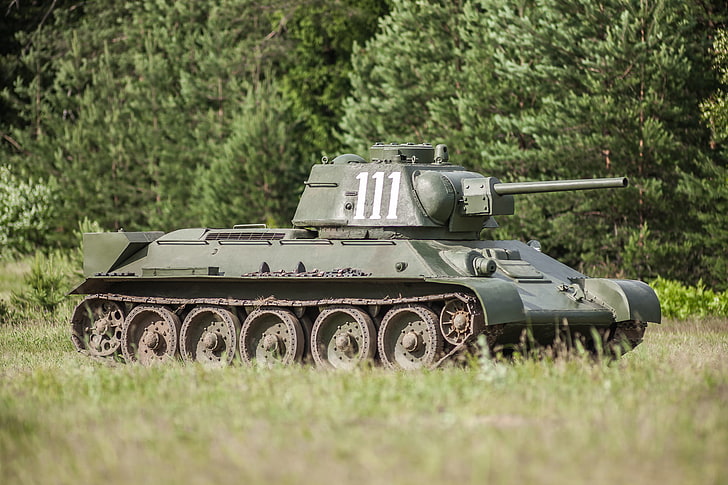 black and green battle tank, tank, T-34, collection, WWII, design, equipment, international, the difference, Soviet, average, WW2, armed, private, database, created, flamethrower, OBR. 1943., military, T-34-76, piston, retro., engines of war, gathering, ATO-41, linear, automatic, I. A. Aristova, powder, HD wallpaper
