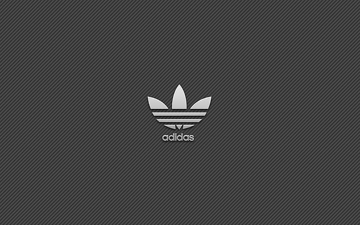 Adidas Simple Logo Background, marka, buty, Tapety HD