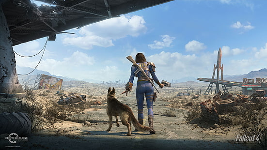Fallout 4, vaultgirl, PC gaming, Fallout, HD wallpaper HD wallpaper