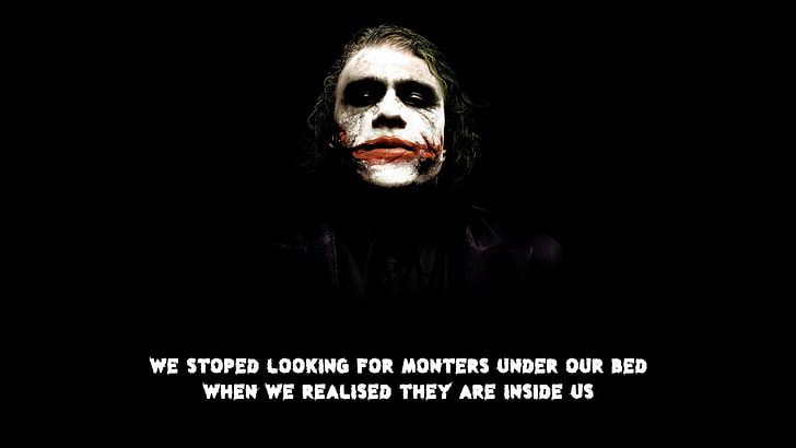 Joker, citazione, errore di battitura, The Dark Knight, Sfondo HD