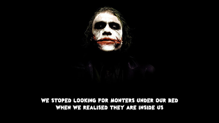 typo, The Dark Knight, Joker, quote, HD wallpaper