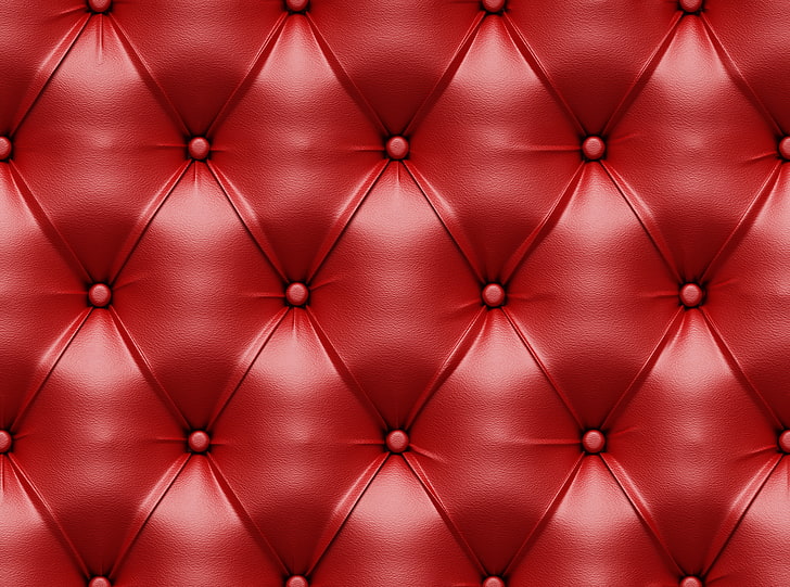 tufted red headboard, background, texture, leather, red, upholstery, luxury, HD wallpaper