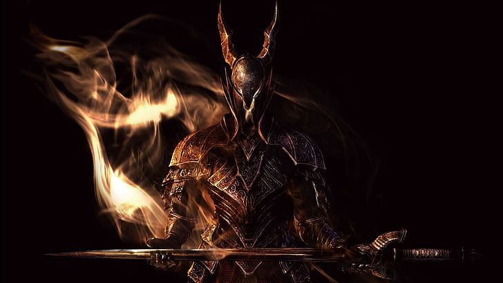 Темный Рыцарь от Dark Souls, иллюстрация, Темные души, HD обои